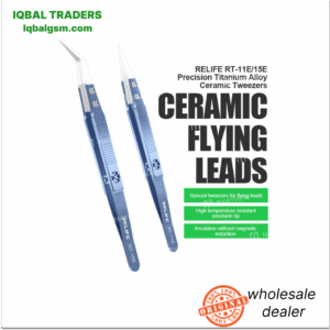 relife-rt-11e-15e-anti-static-resistant-ceramic-precision-fly-leads-tweezers-for-mobile-phone-repair